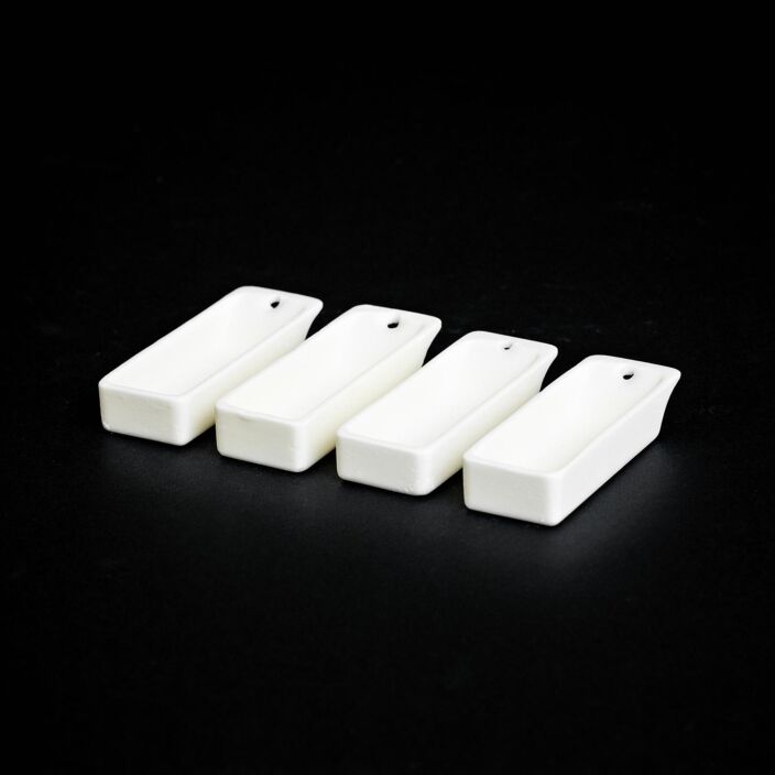 BS59 Boat Crucible - Made in Alumina, MGO, Zirconia or ZTA.