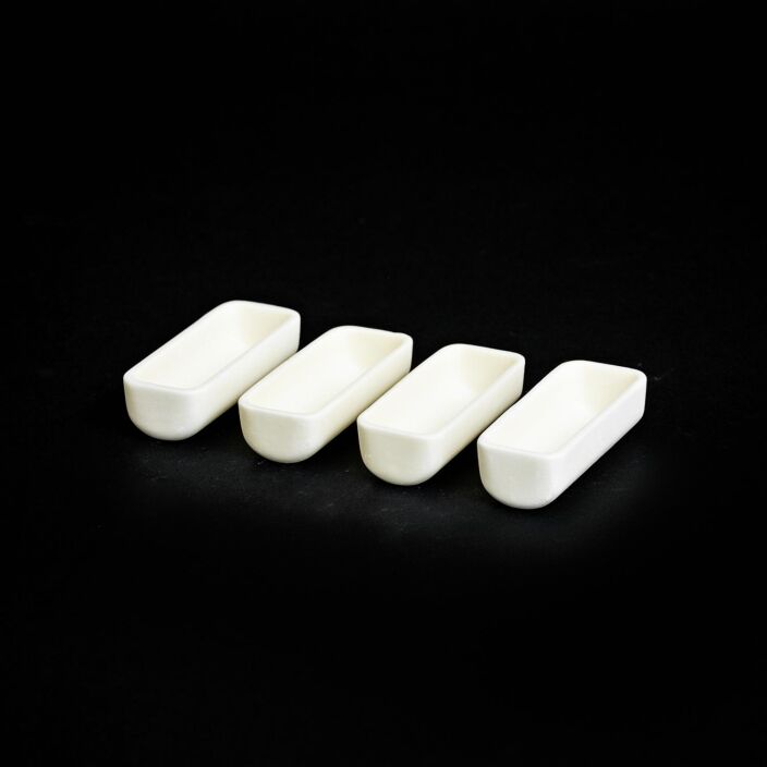SRX20 Boat Crucible - Made In Alumina or Zirconia