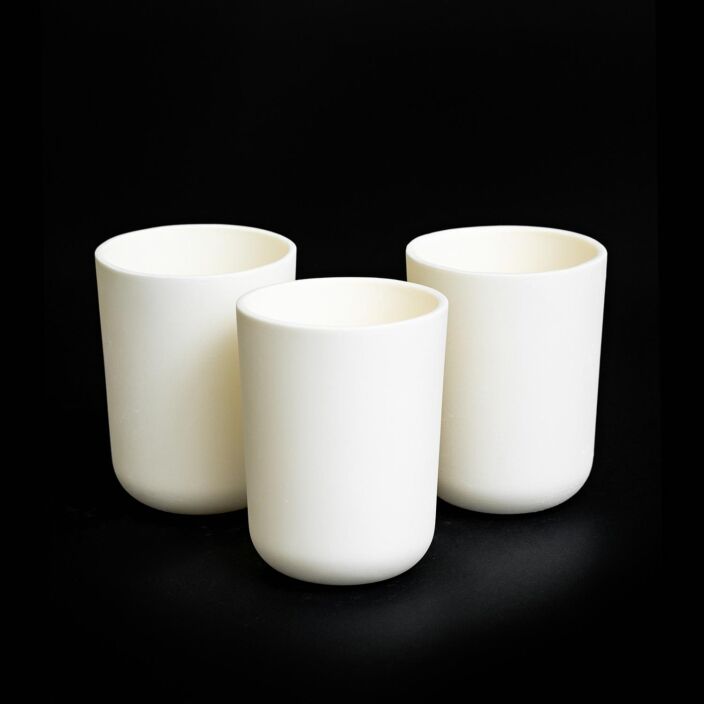 CL80 Classic Crucible Made In Alumina, MGO, Zirconia or ZTA.