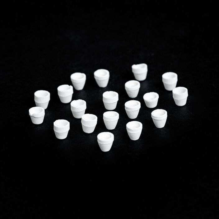 Porcelain Fish Spine Beads
