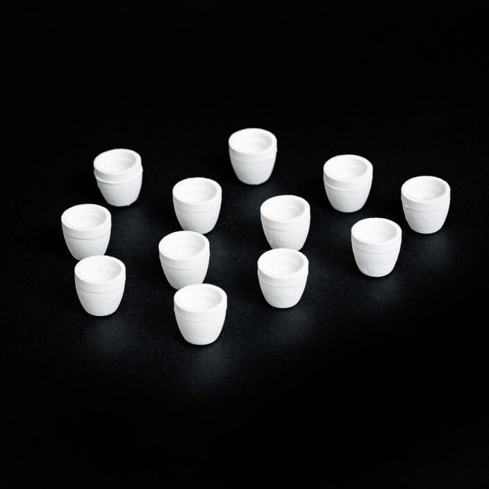 Porcelain Fish Spine Bead