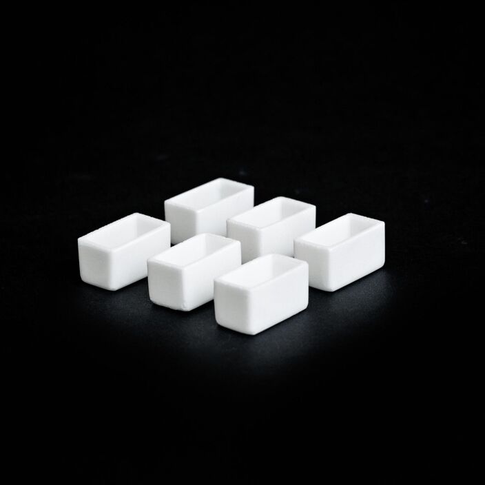 BS72Z Zirconia Boat Crucible