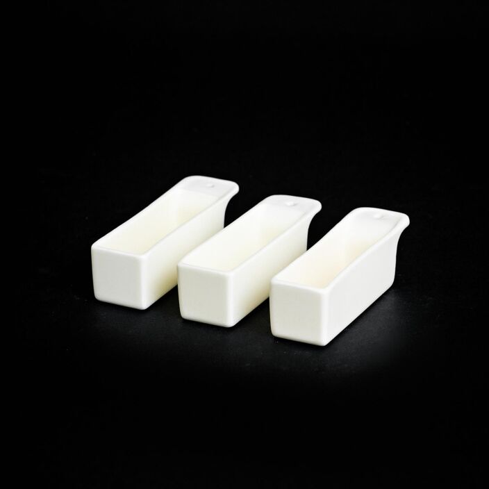 BS90 Boat Crucible - Made in Alumina, MGO, Zirconia or ZTA