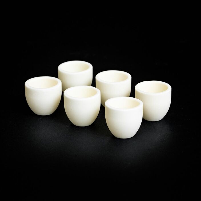 CL5 Classic Crucible Made In Alumina, Boron Nitride, MGO, Zirconia or ZTA.