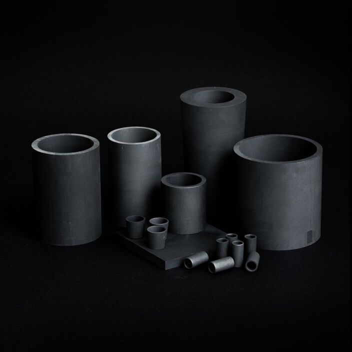 Cylindrical Graphite Crucible