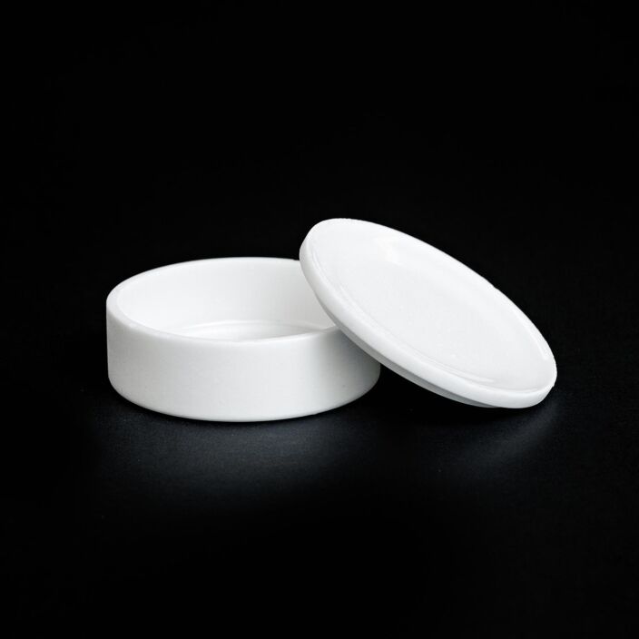 Creuset rond et peu profond en zircone