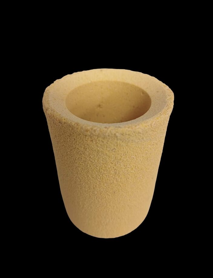 CCP53-195Z Cylindrical Zirconia Refractory Crucible